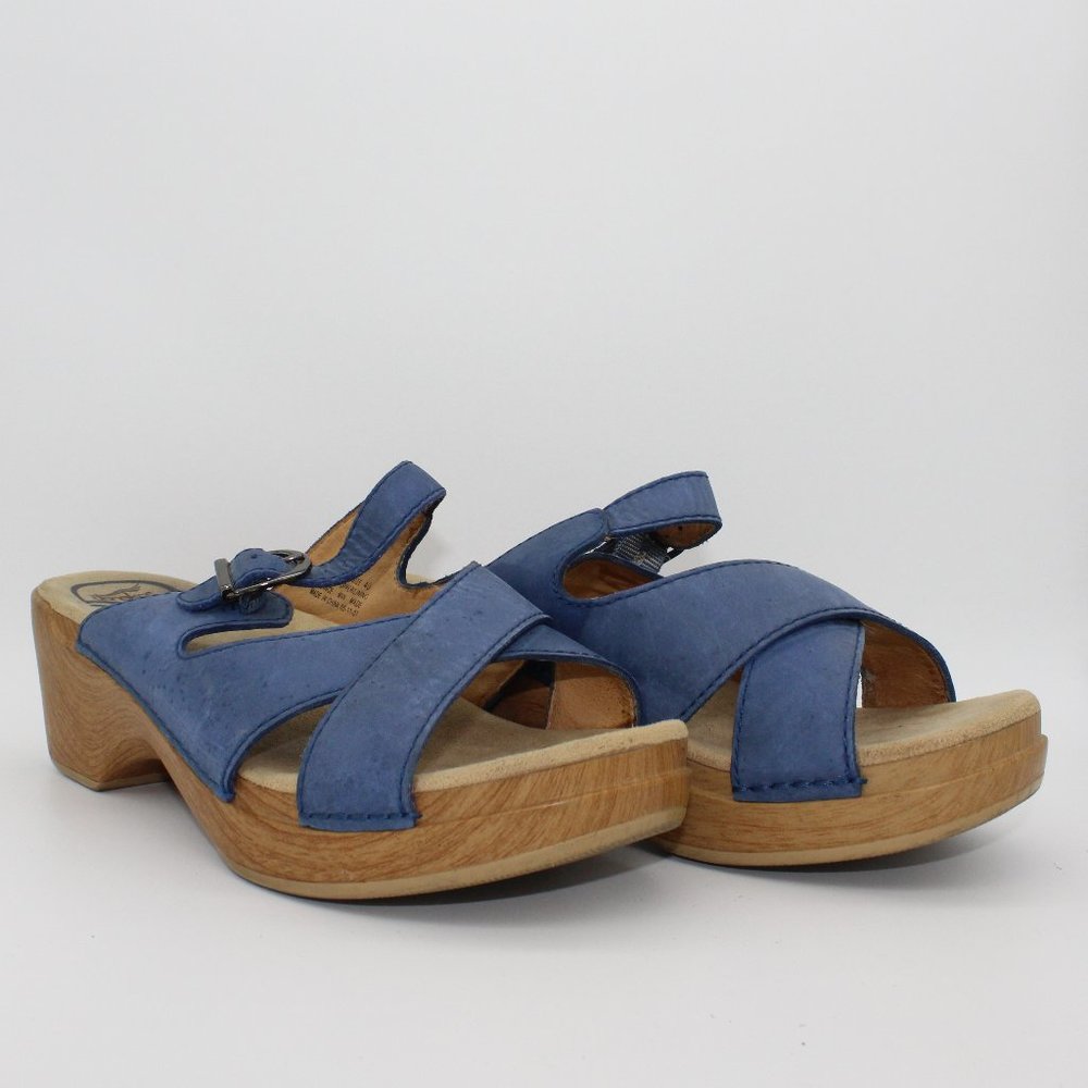 Dansko Blue Slip-on Sandals (Size 40 EU)